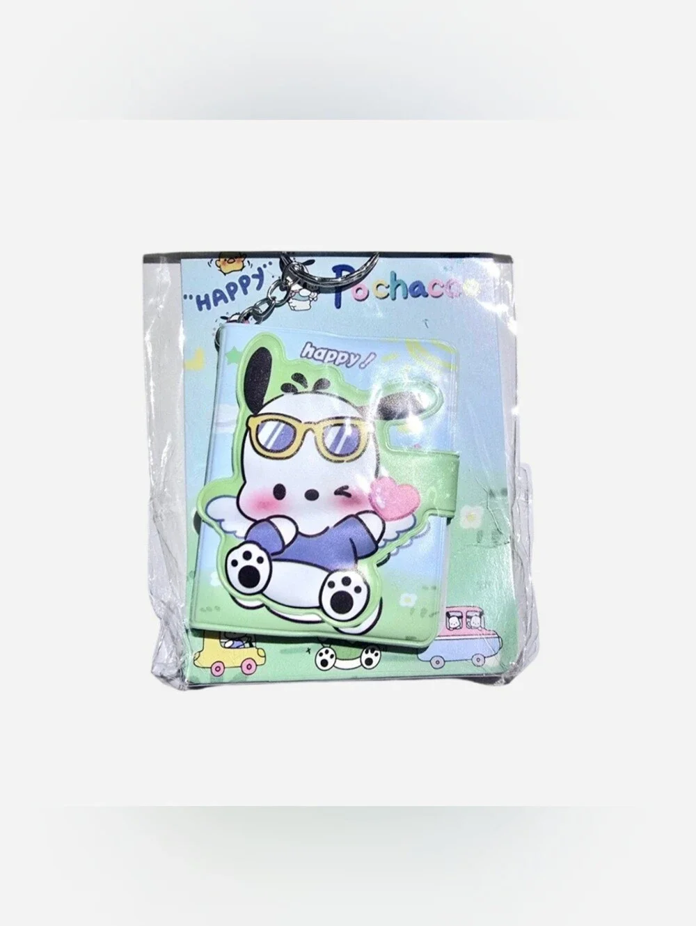 Pochacco 4 Piece Stationery Set W/ Mini Notebook Keychain, Pen, & More NEW